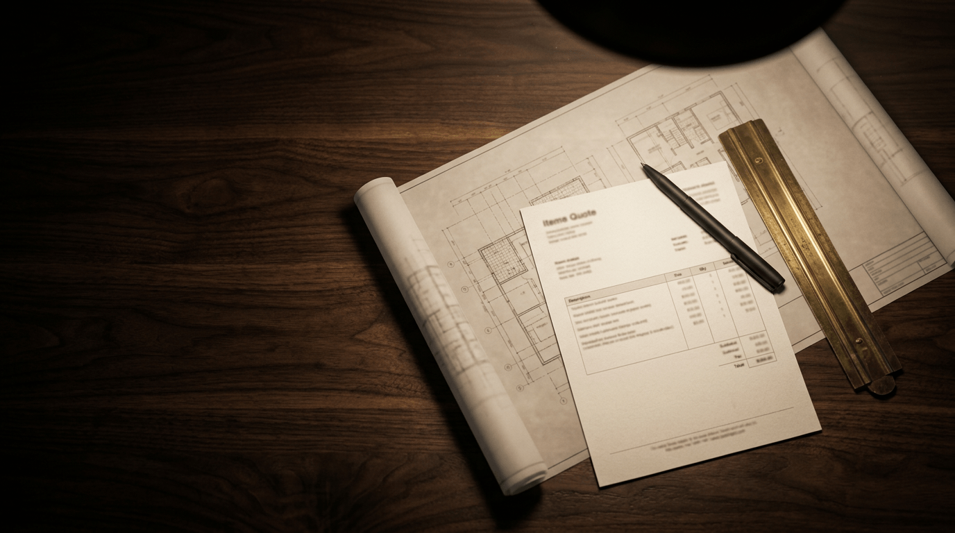 The quote — TB&D Construction process step 03