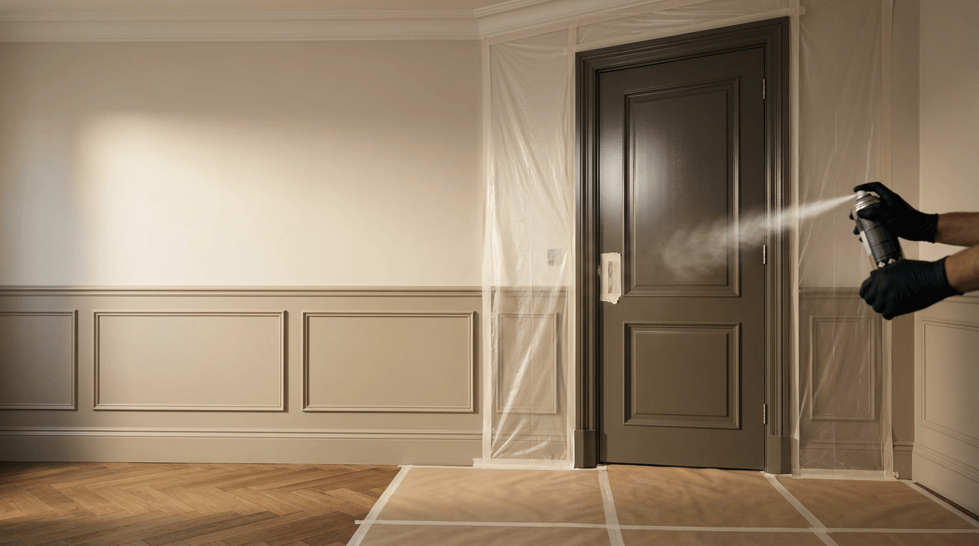 Spot spraying & touch-ups — TB&D Construction surface restoration